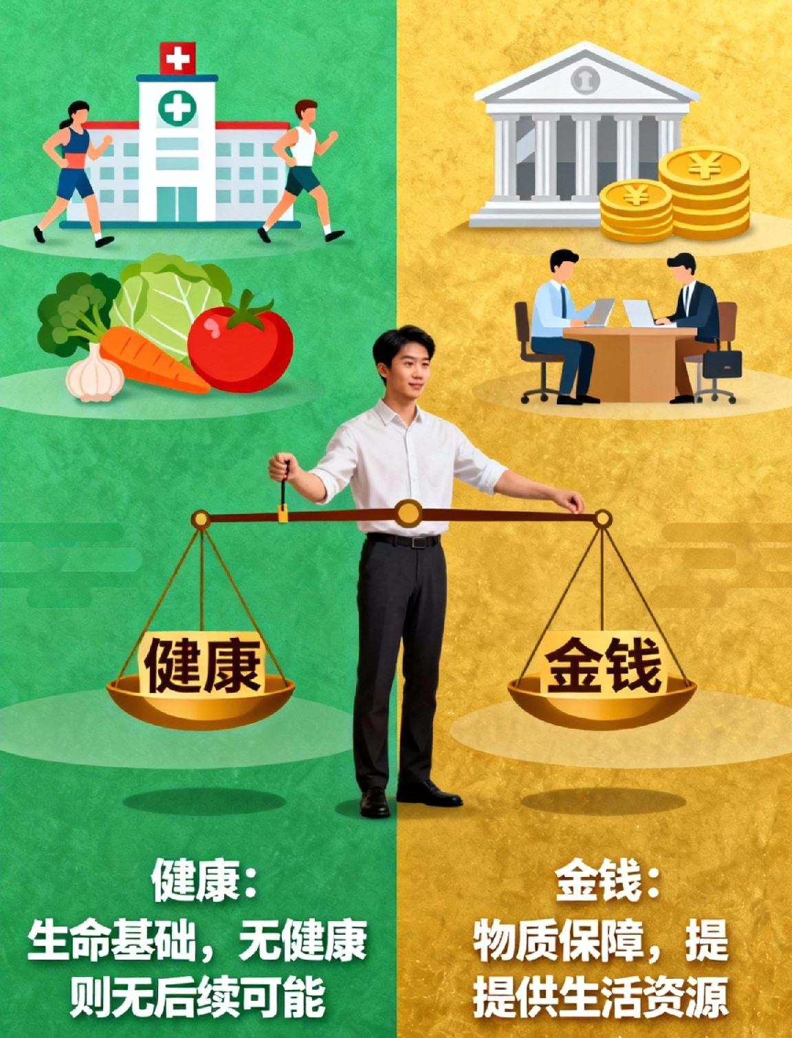 健康和金钱，哪个更重要

健康和金钱哪个更重要，这是一个常被讨论的话题。在我看来