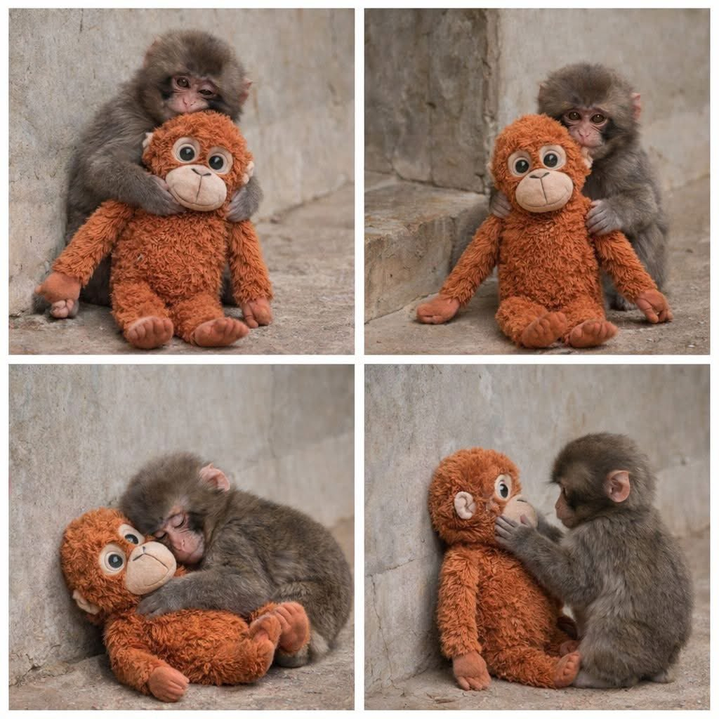 punch和这个小猴公仔都好可爱啊~~ 