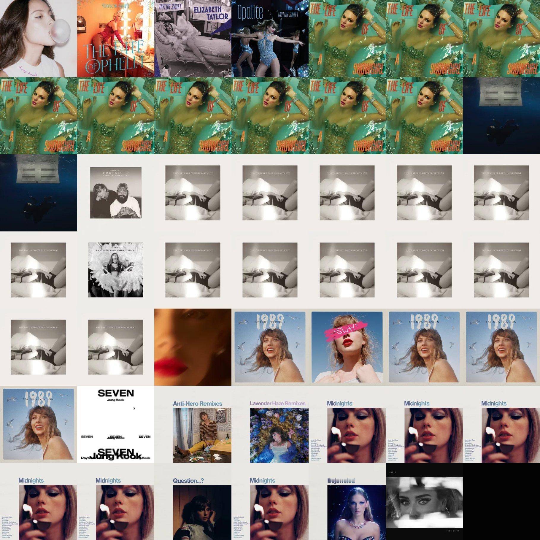 首日发行即全球 Spotify 流媒体超过 1000 万的女艺人单曲一览： 