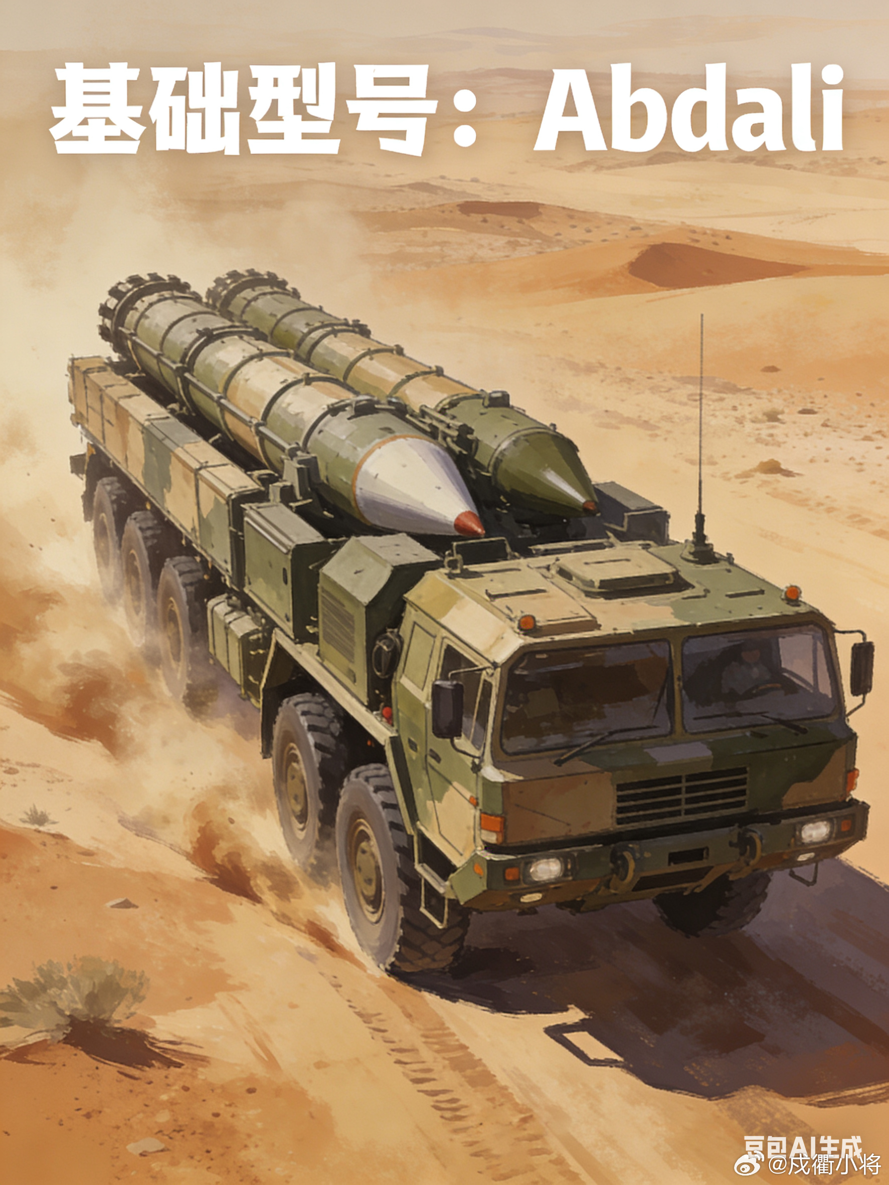 阿布达利（Abdali）是巴基斯坦自主研制的短程弹道导弹，军方正式代号为哈特夫‑