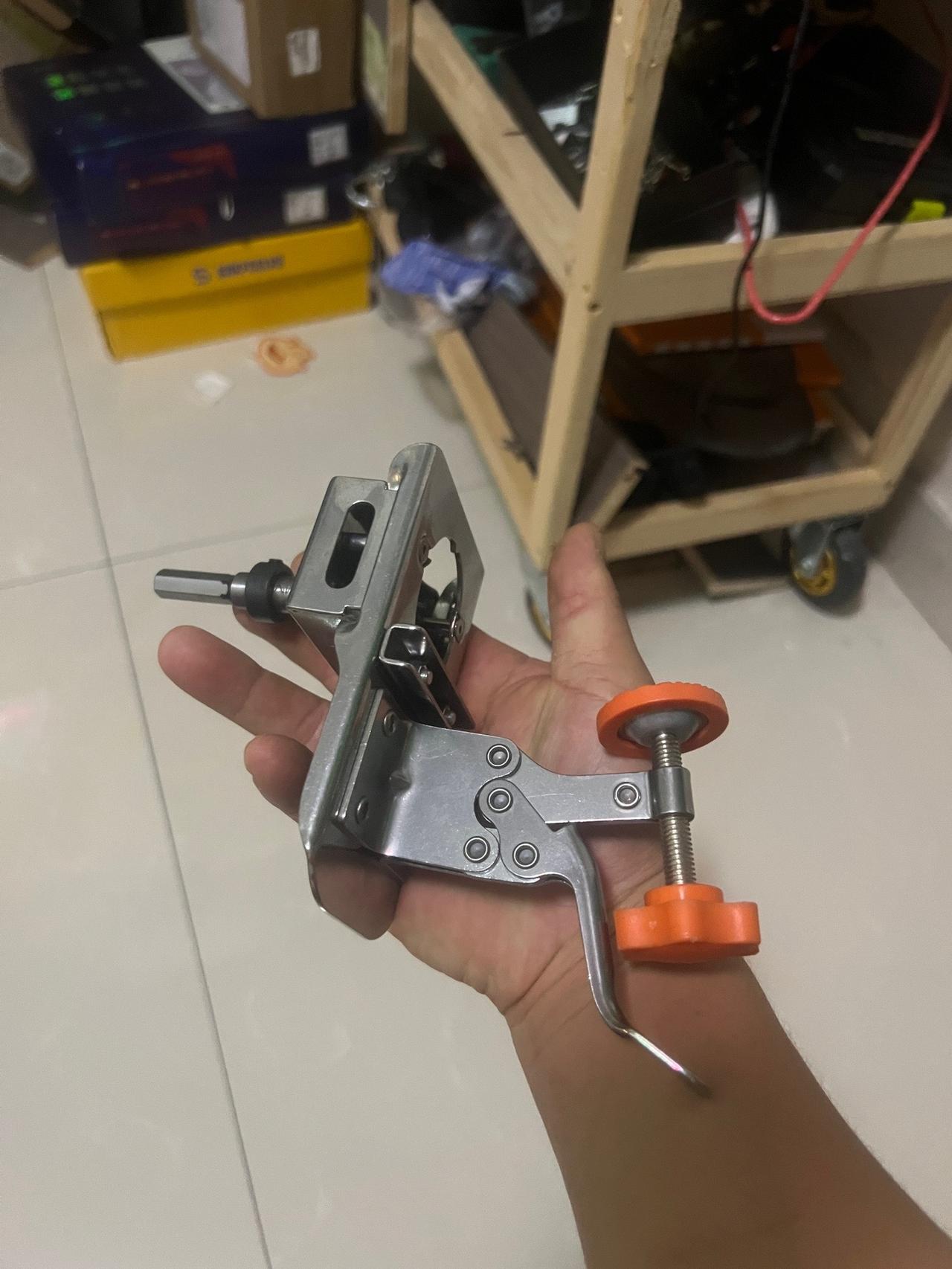 35铰链定位开孔器，不锈钢铰链，好用！#好工具一起分享 #高性能实用工具 #手艺