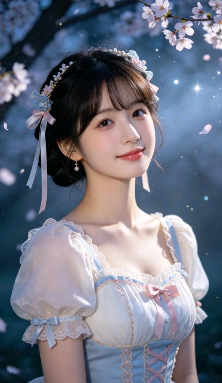 这姑娘打扮得像童话里的公主。你觉的女人是美貌重要还是人品重要 穿花裙的姑娘 梦幻