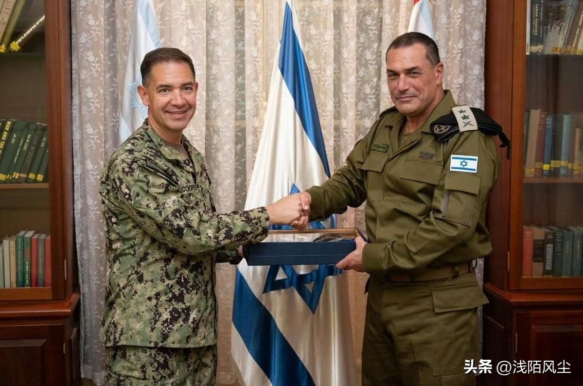 美国中央司令部司令布拉德·库珀上将抵达以色列，与以色列总参谋长埃亚尔·扎米尔及其