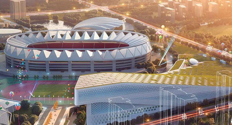 记录我的2026近日，青岛国信体育中心的室内冰雪运动馆正式开工建设。运动馆占地7