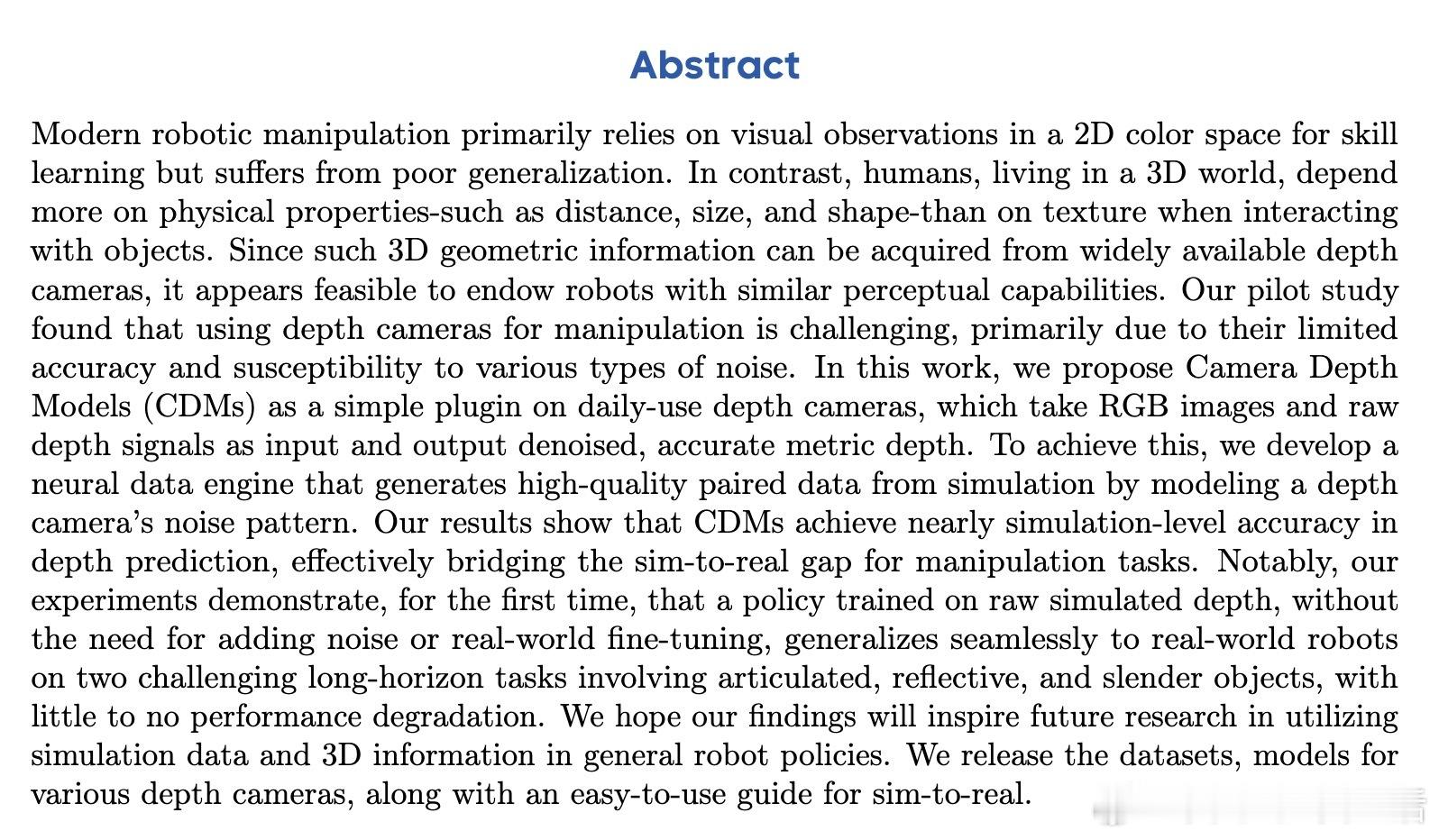 [RO]《Manipulation as in Simulation: Enab
