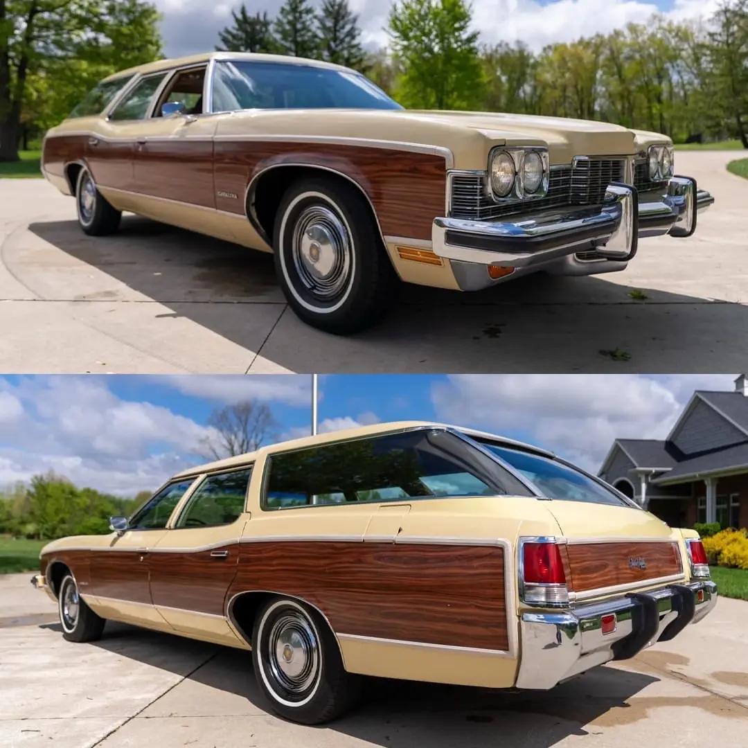 Pontiac Grand Safari.这台1973款 Pontiac Gra