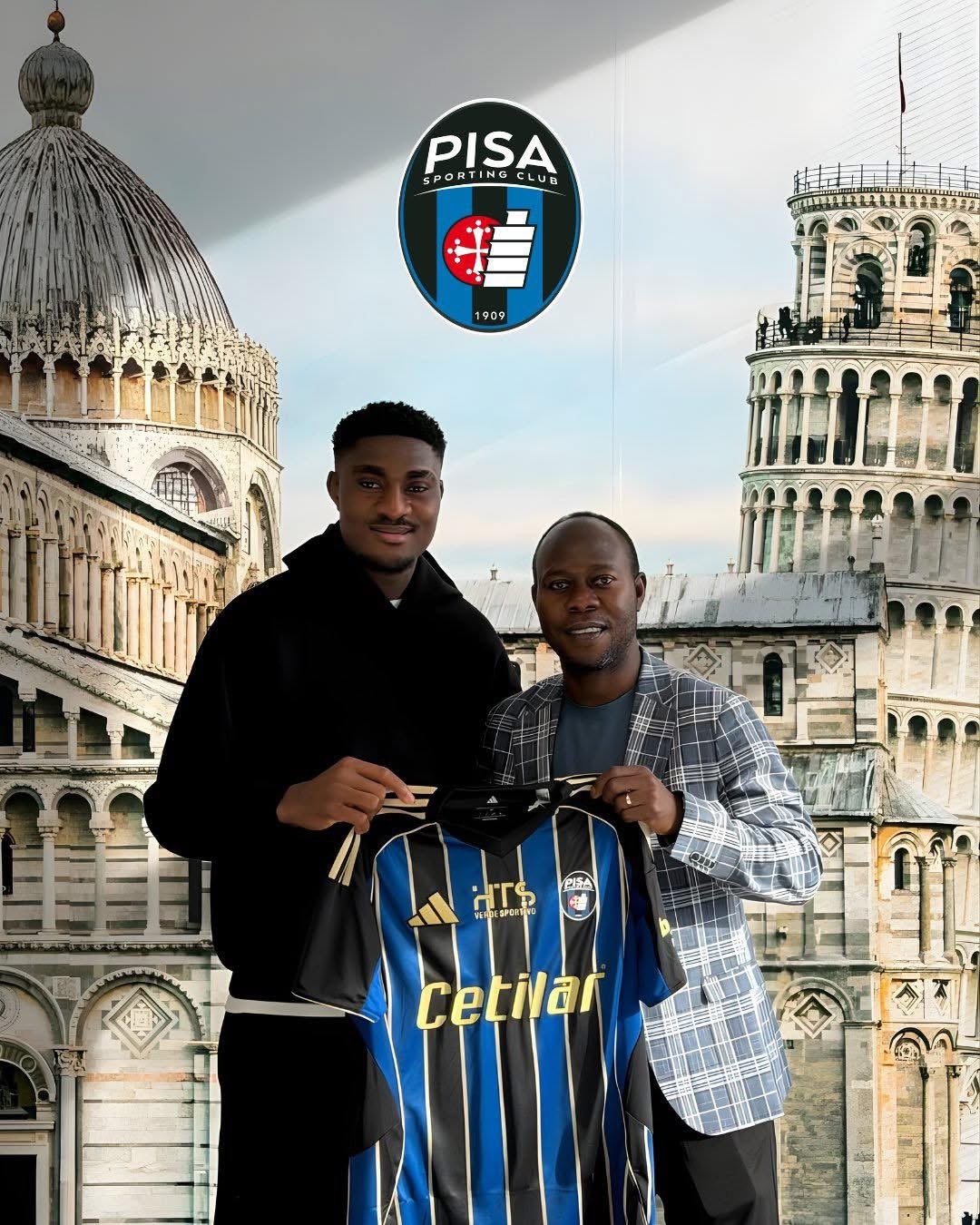 比薩官方宣布，從柏辛域陀尼亞引入23歲尼日利亞前鋒杜魯辛美（Rafiu Duro