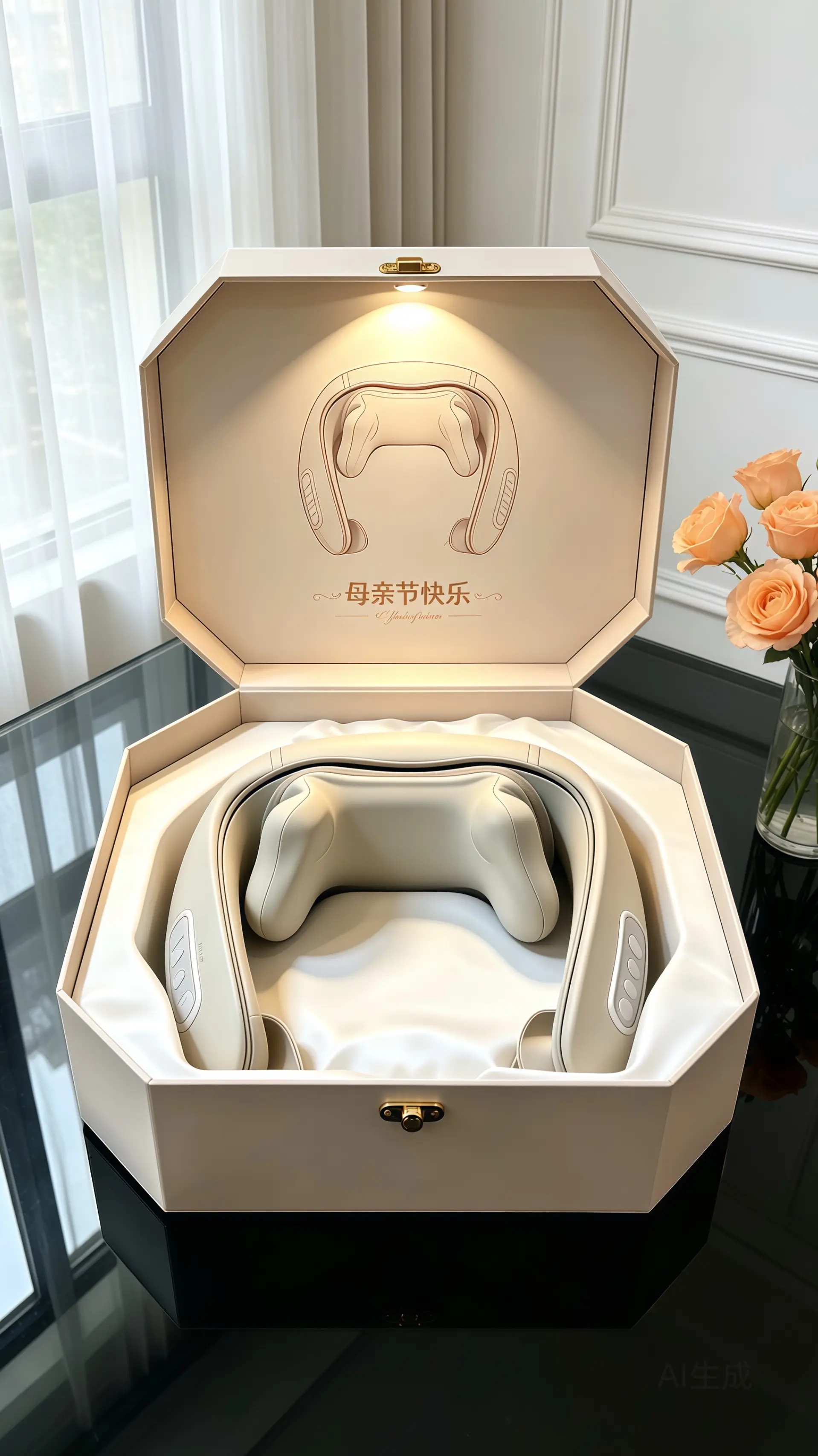 腰颈按摩披肩。