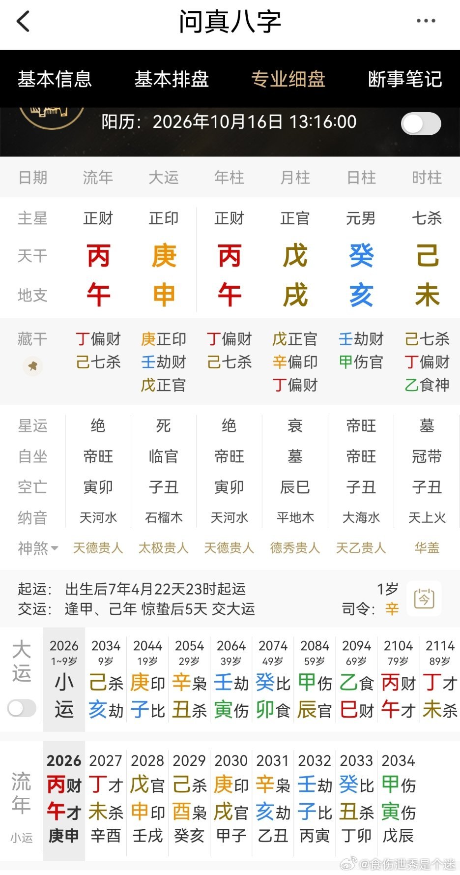 今日生辰八字随机排盘（未时）其他都是浮云只求有个好身体就行 ​​​