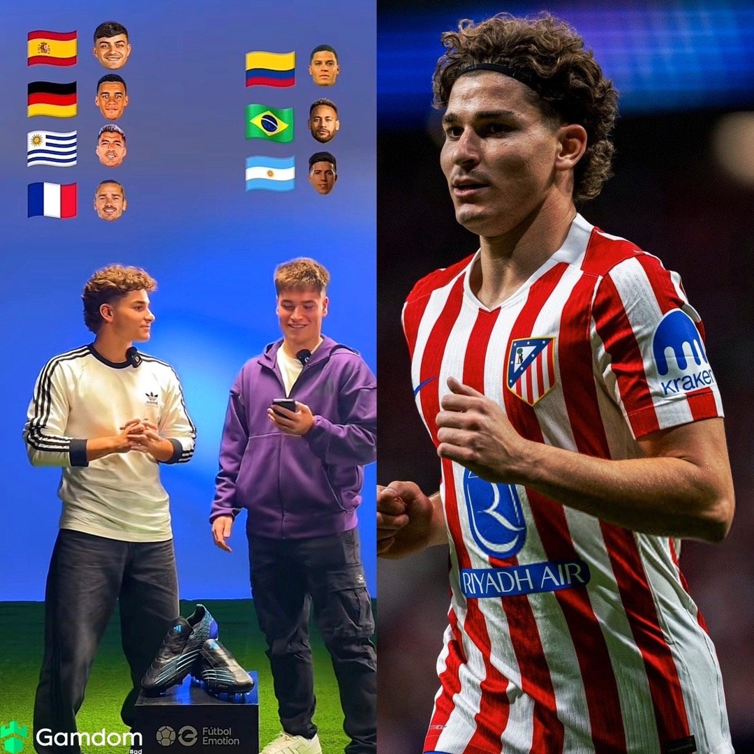 🕷阿尔瓦雷斯快问快答最喜爱的各国球员：🇪🇸 佩德里🇩🇪 穆西亚拉🇺?