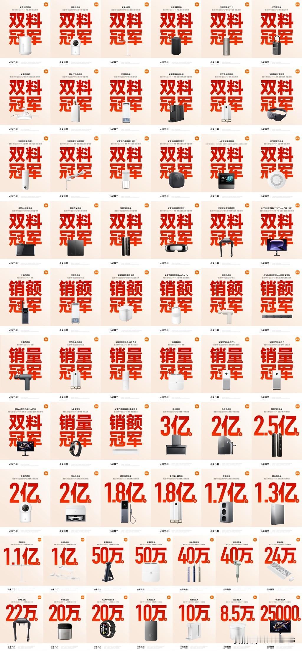 你们感受一下“小米杂货铺”的恐怖，这还只是智能生态的战报，小米集团的双 11 战