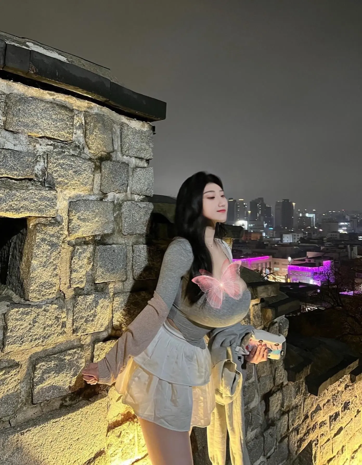夜景。发现美～处处皆风景吖！最近冬日慵懒…感觉都懒得冒泡啦📷