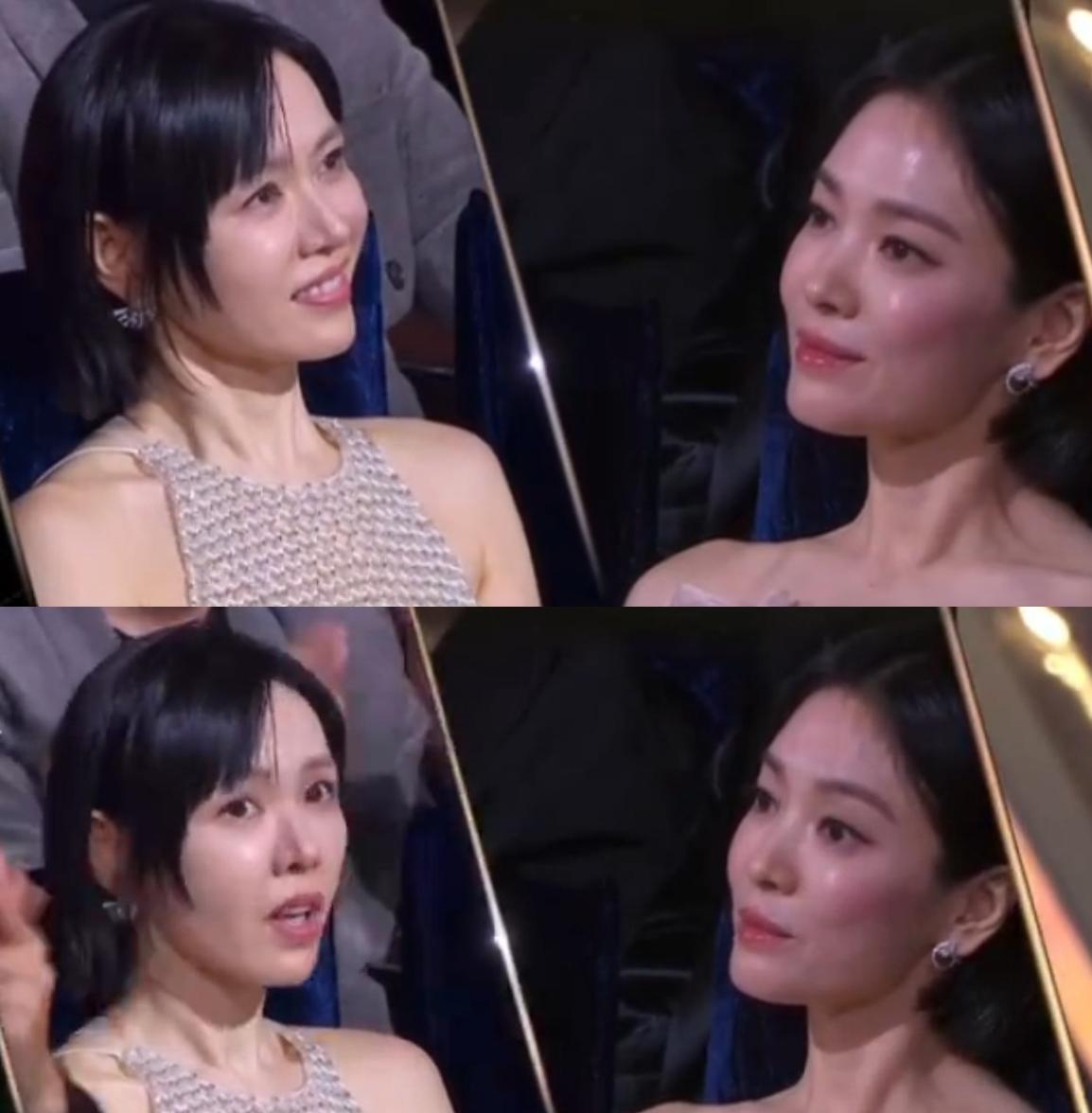 青龙奖幕后，宋慧乔的表情，玄彬孙艺珍，娱乐圈真复杂
孙艺珍拿了青龙奖，最佳女演员