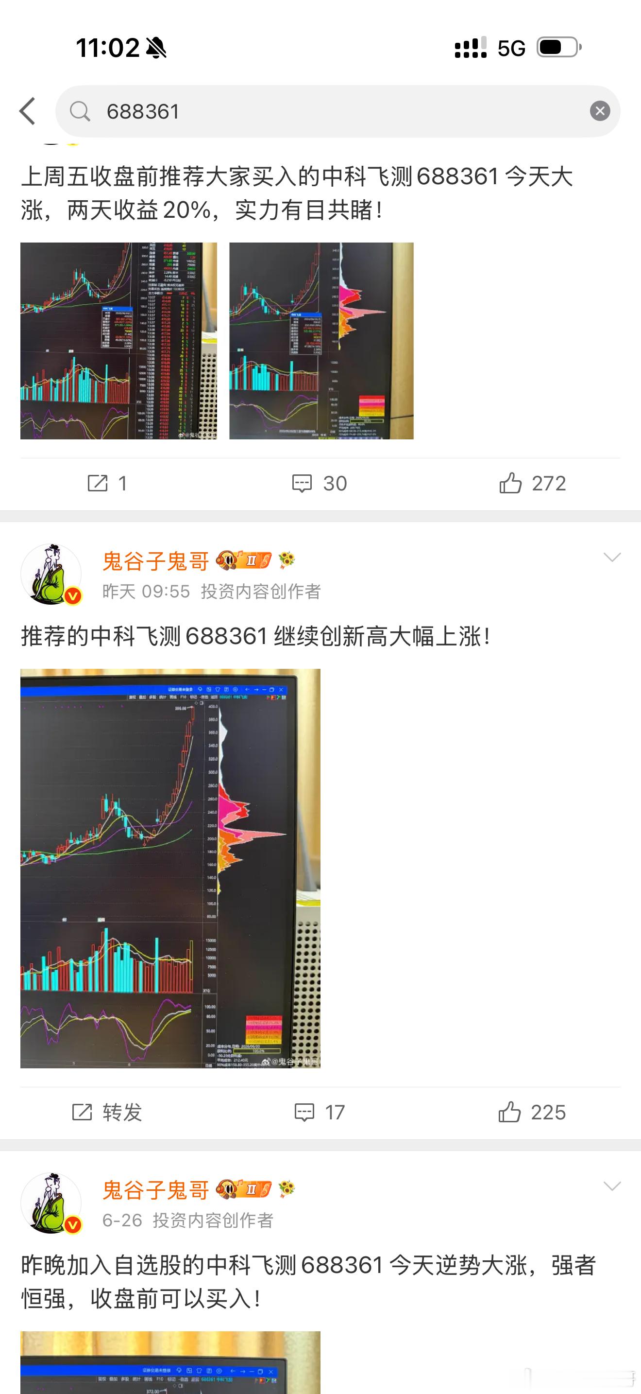 中科飞测688361 天天创历史新高大涨，非常单纯！ 