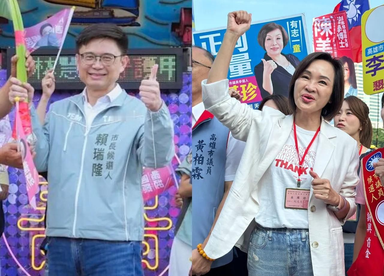《ETtoday民调云》最新民调：赖瑞隆仅领先0.1个百分点，柯志恩好感度及中间
