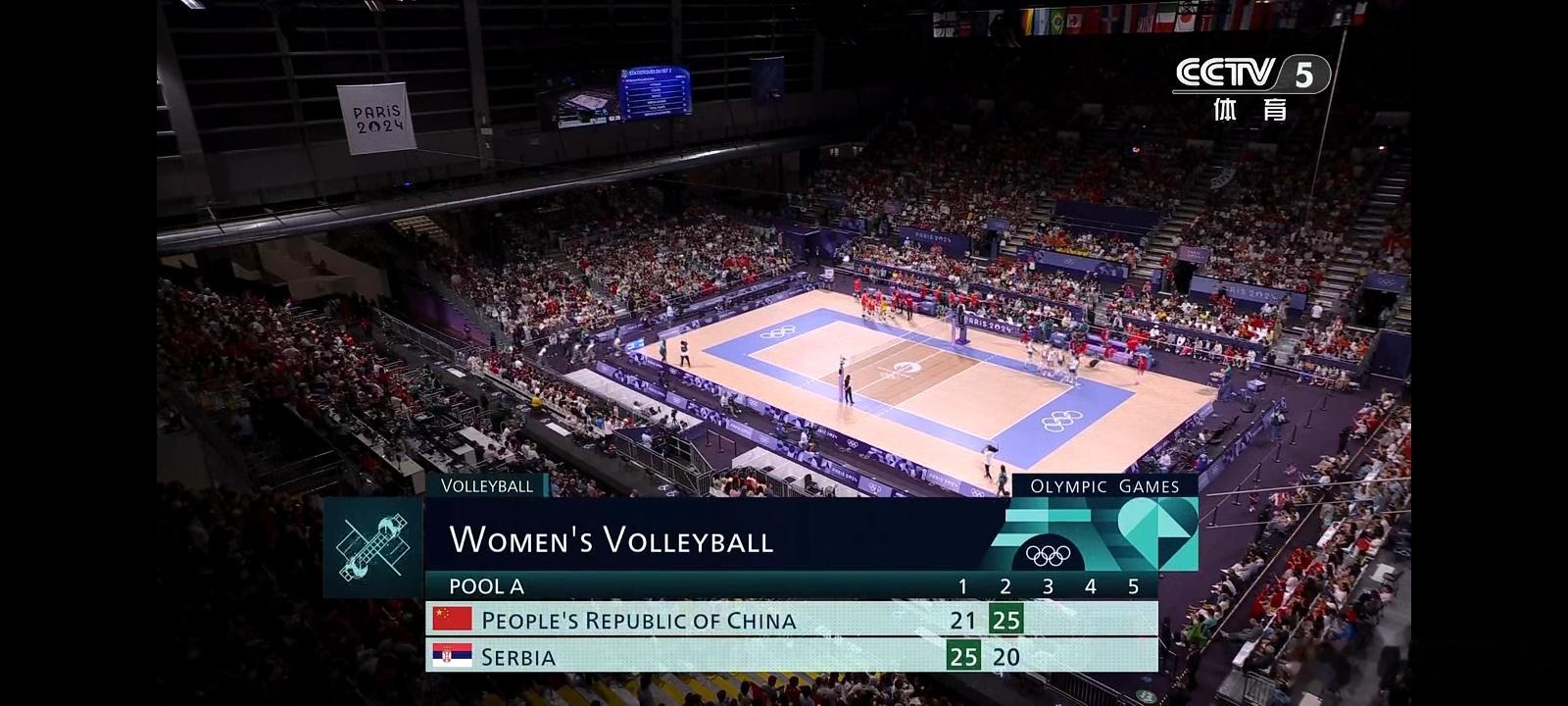 #中国女排vs塞尔维亚女排# 第二局我们25比20取胜，就要这样把对手主攻给封住