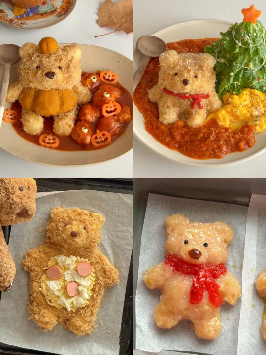 jellycat巴萨罗熊🧸可爱美食小合集