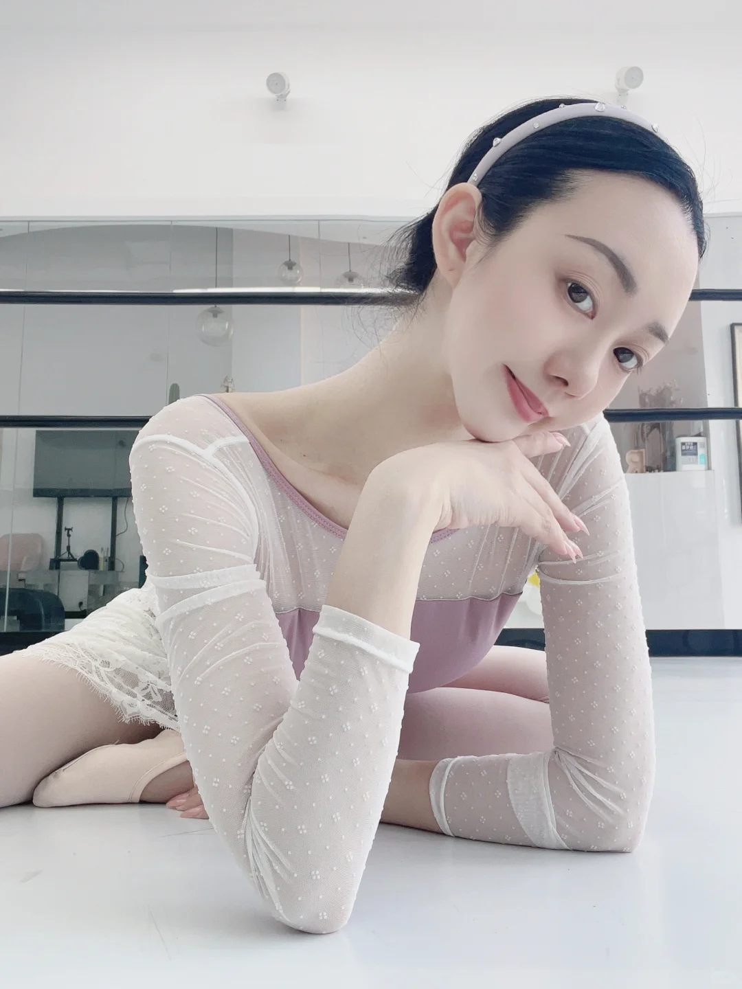 舞蹈老师下班的自拍