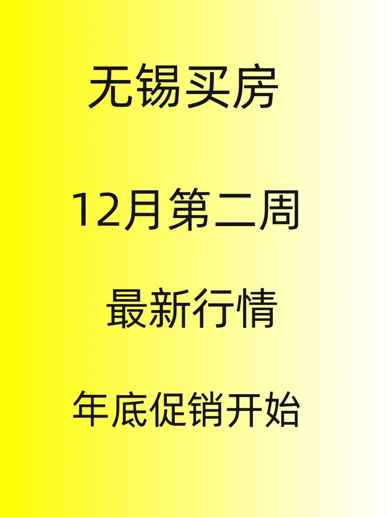 无锡买房，12月份第二周最新行情分析，