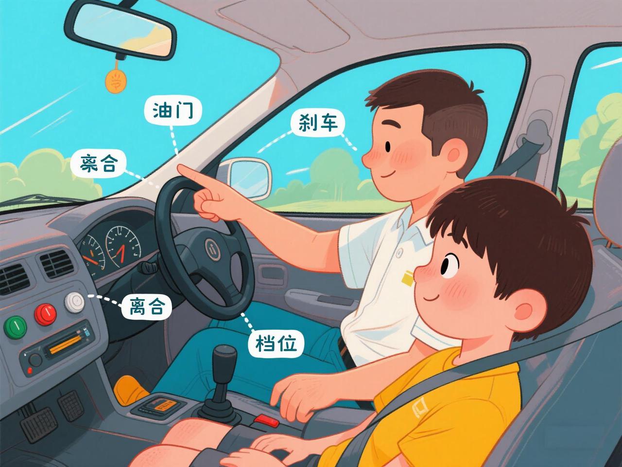 朋友老周的家住上海莘庄。这几天，老周天天逼着他儿子去学开车；他儿子则不理不睬。于