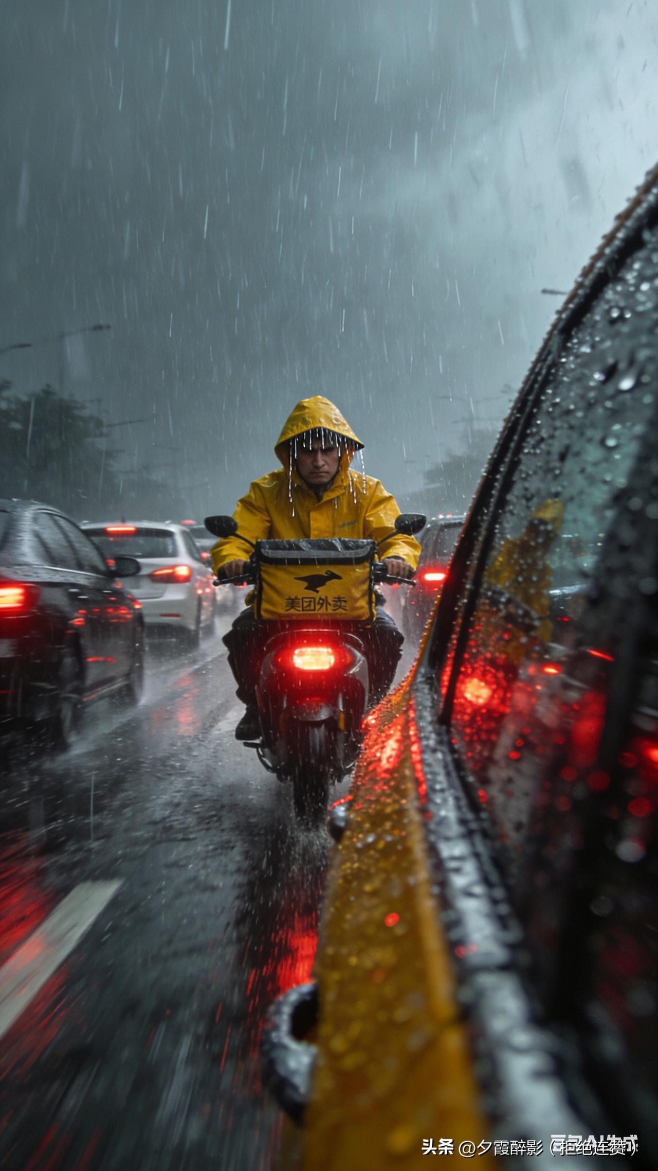 我的观点是：
不会轻易给差评，除非是骑手消极怠工或恶意拖延。
 
多数时候，超时