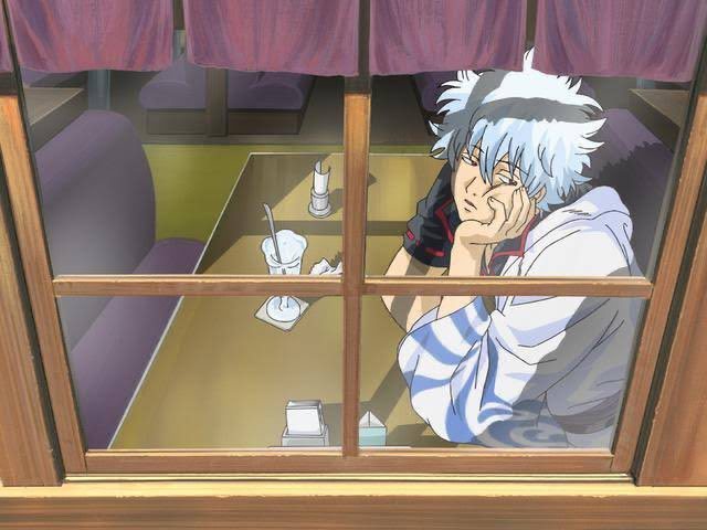 银魂  动漫嘉年华  有点沮丧的坂田银时 