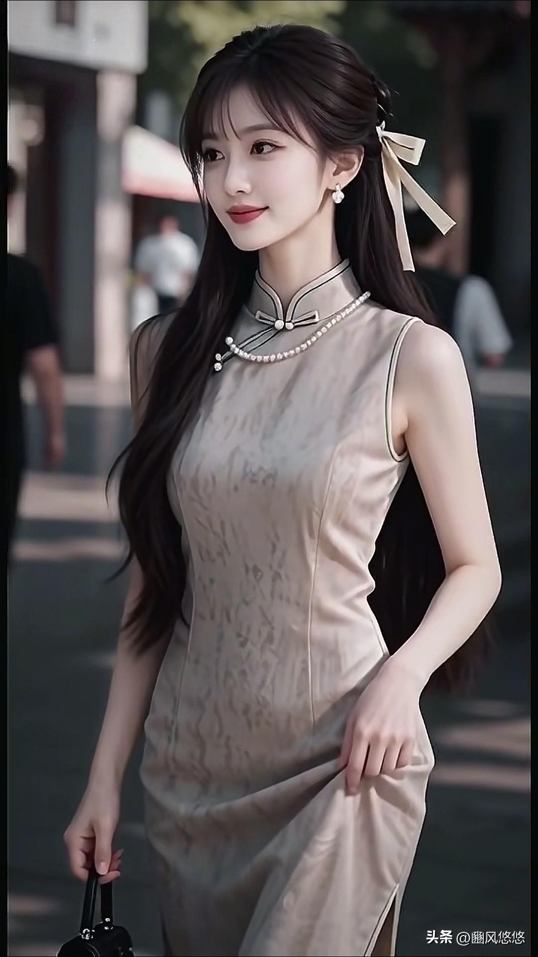 旗袍总能淋漓尽致地展现女性的优雅与韵味。

源自东方古典美的旗袍，造型别具一格。