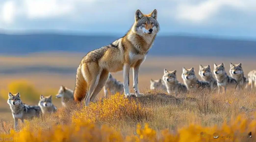 整个狼群，只有狼王有交配权，那剩下的公狼呢？一辈子给大哥养孩子，自己打光棍？别急