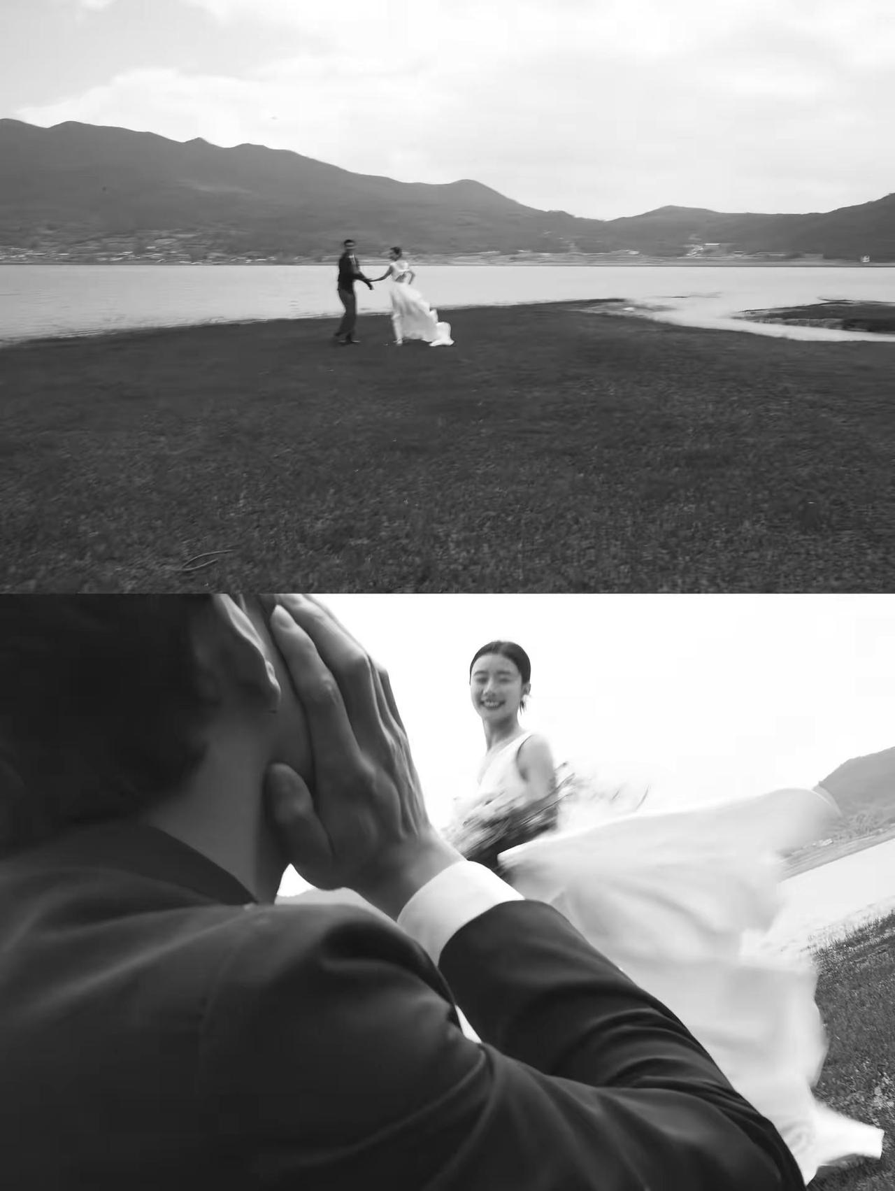 一组婚纱。