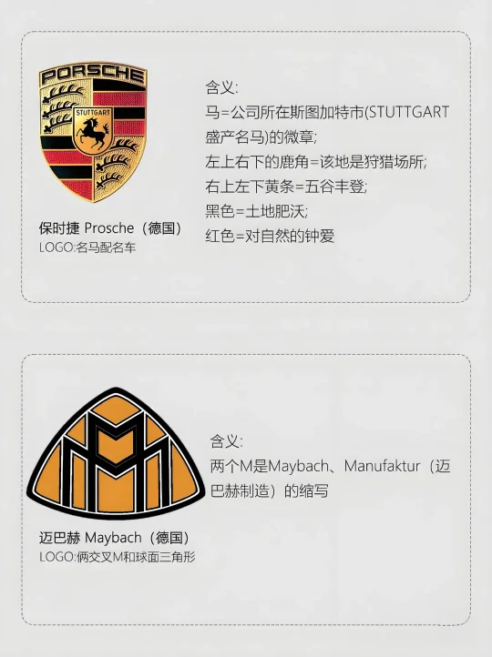 豪华汽车的logo的设计含义