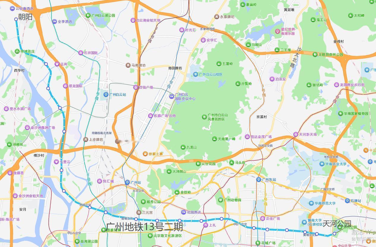 广州地铁13号线二期首列增购列车进入凰岗停车场了，看来今年年底通车稳了。13号线