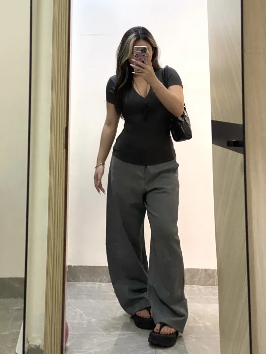 微胖美女都爱穿灰色