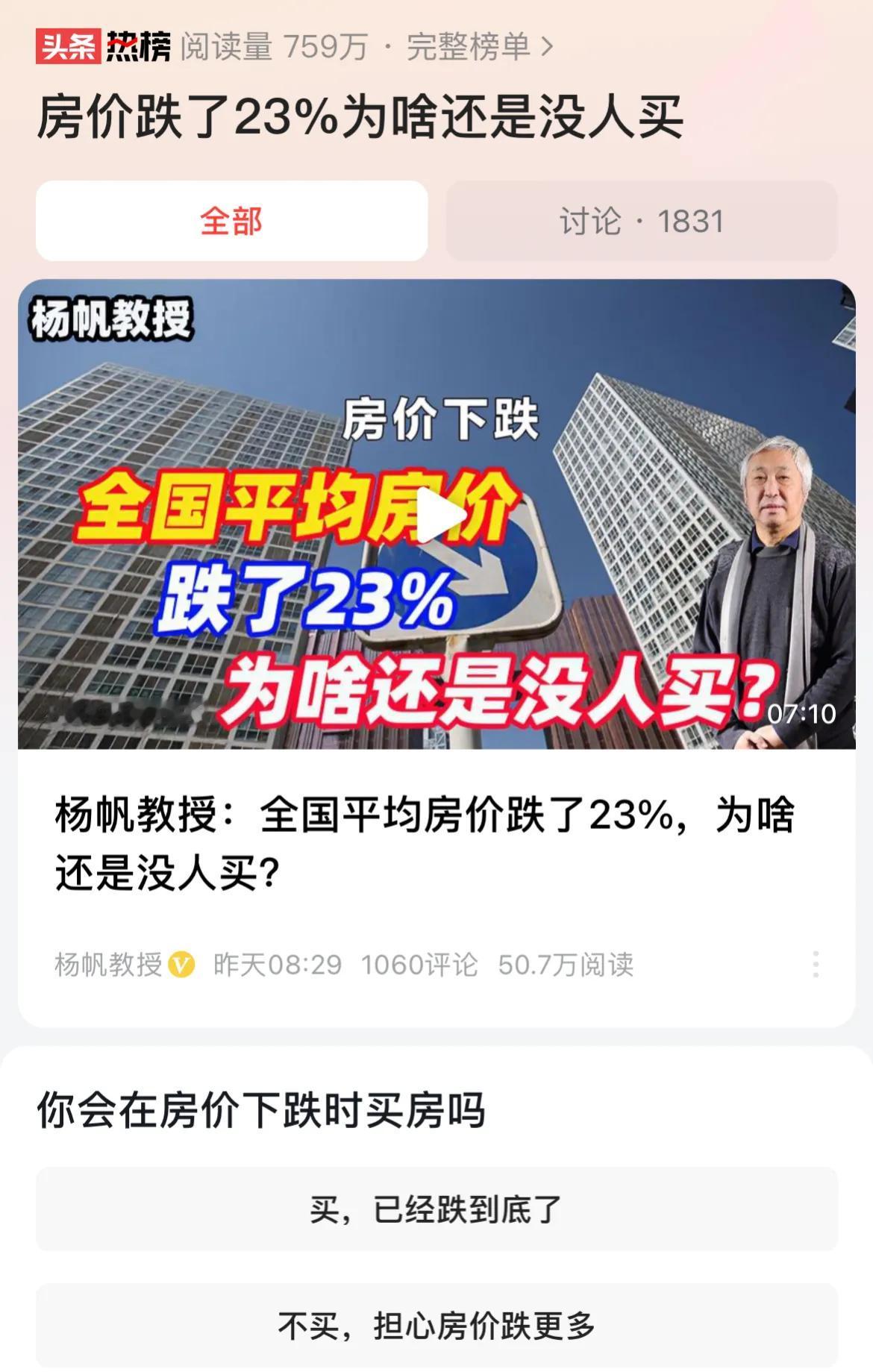 房价暴跌23%！市场竟无动于衷？
经济学家揭秘：合理价位已至，购房者为何仍观望不