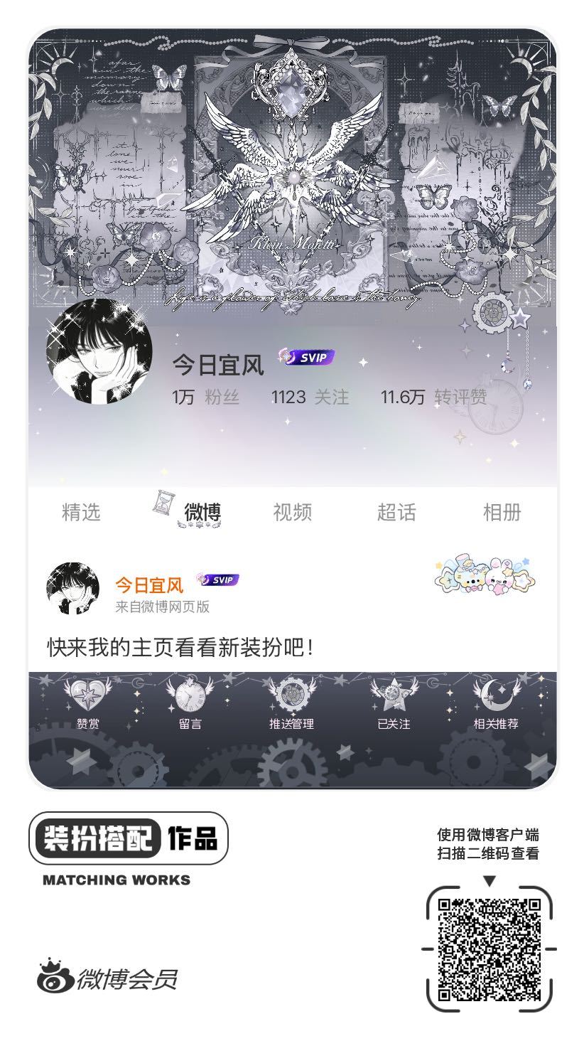 我刚刚完成了一套全新微博装扮搭配！超有个性！快来围观，一起分享装扮灵感吧~网页链