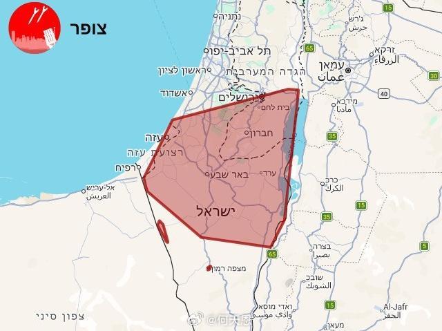 快讯：伊朗再次向以色列南部的内盖夫地区发射了一波弹道导弹。这些导弹预计将在几分钟