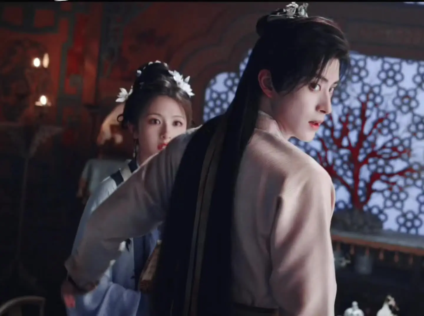 男帅女美，已经狠狠期待住这个朝雪录了😍敖瑞鹏