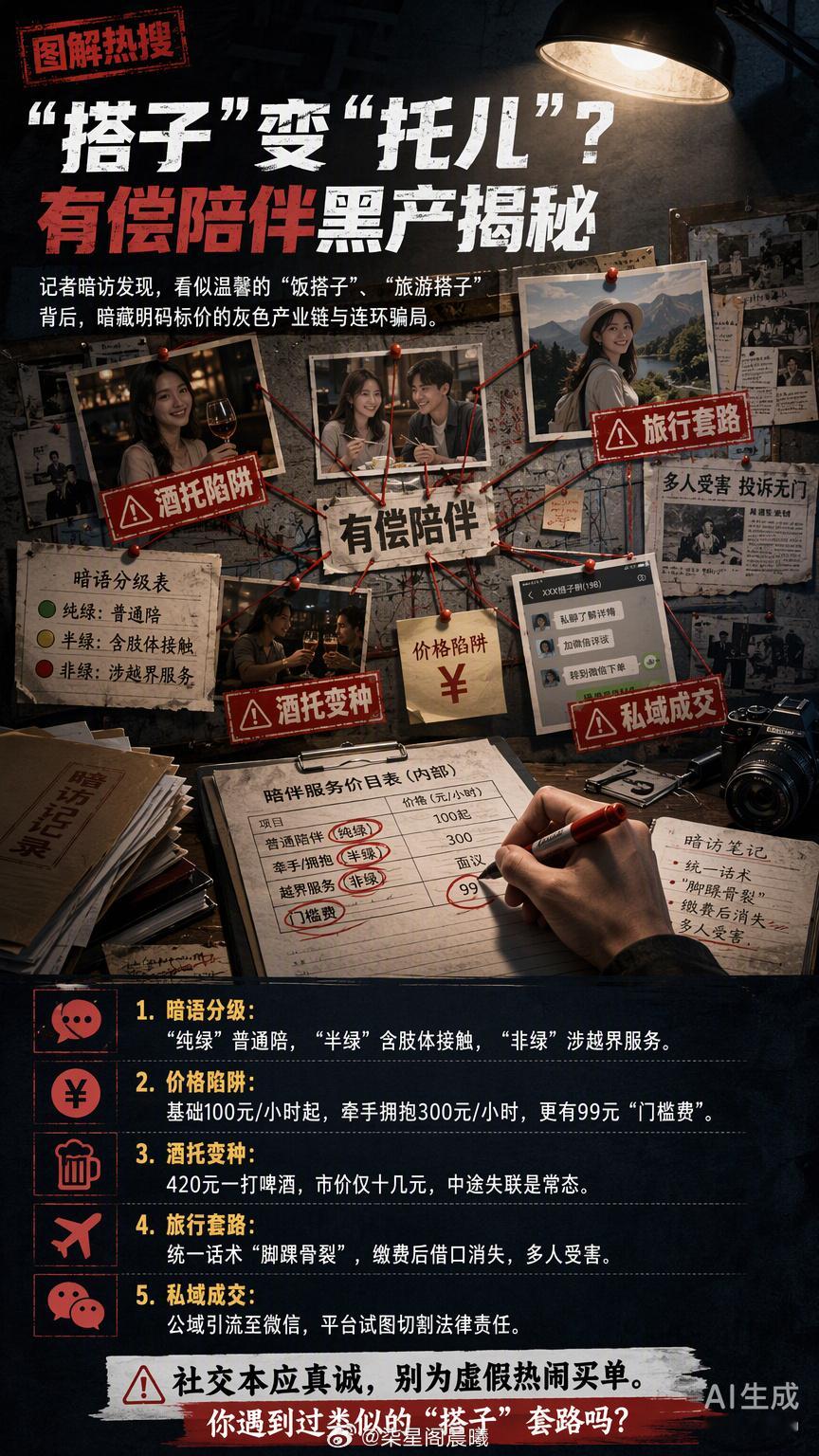 说真的，看到“搭子”变成明码标价的灰色生意，我心里挺不是滋味的。现在的天象正好是