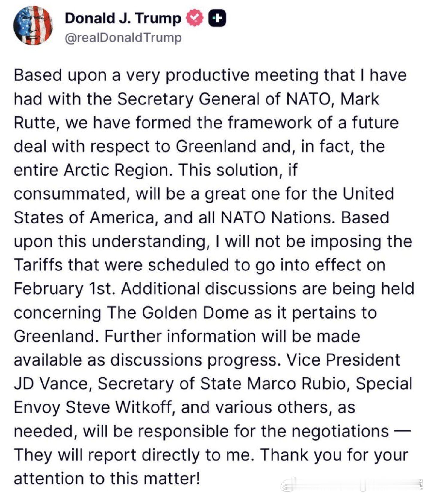 特朗普收回对欧洲8国关税威胁 关税威胁用多了也就不好使了，毕竟王八拳杀敌一千自损