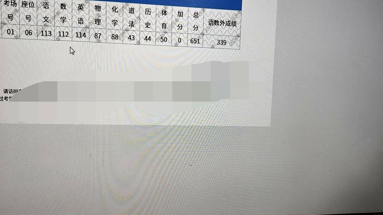 清早，页面一亮，分数跳出：651/740。
全市十二万多名考生里，算不上拔尖，也