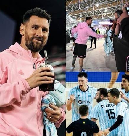 阿根廷男子排球队队长Luciano近日采访谈到了他之前送给梅西一件有整支阿根廷男