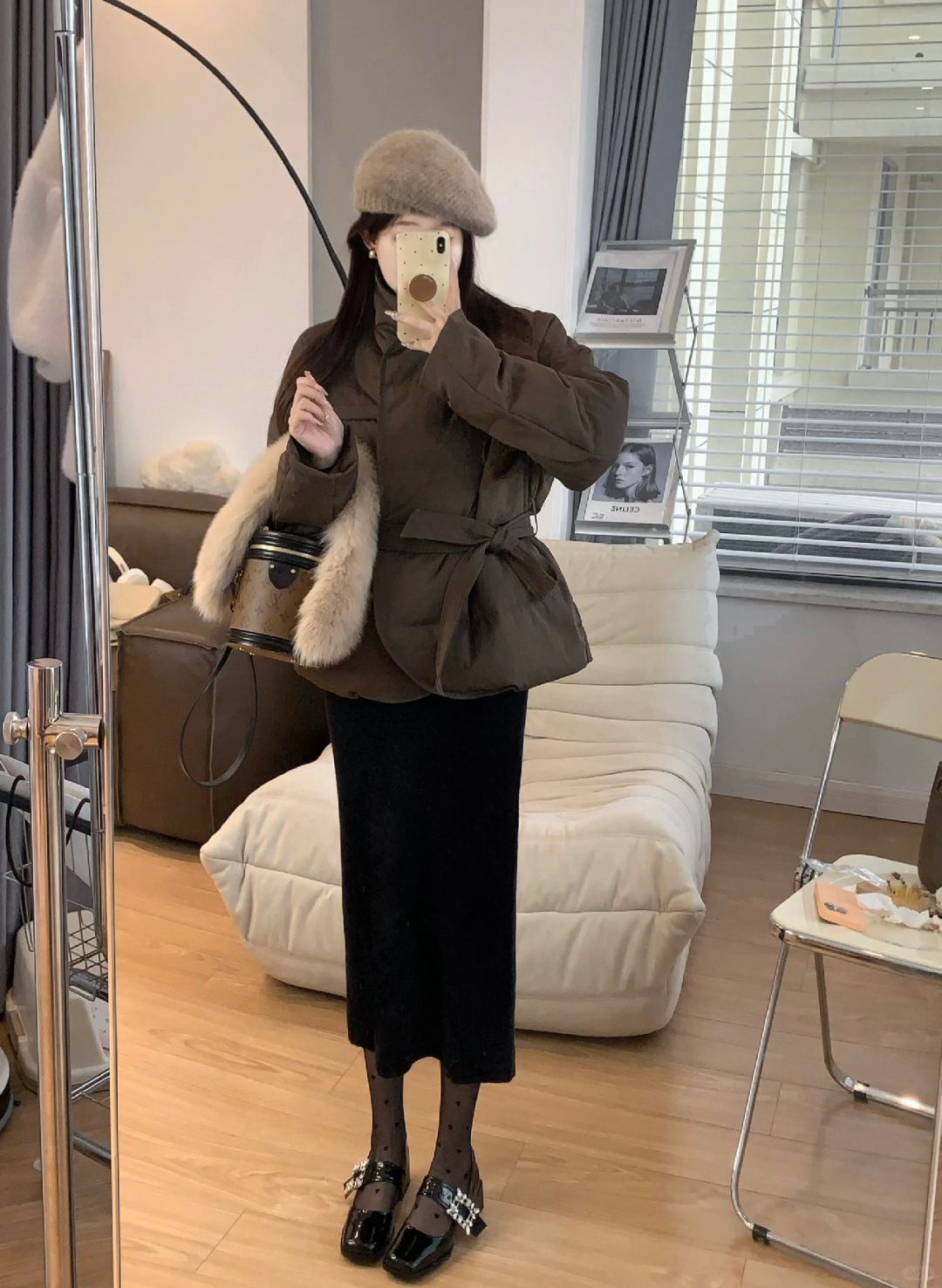 羽绒服搞起来～系带款好显瘦！！