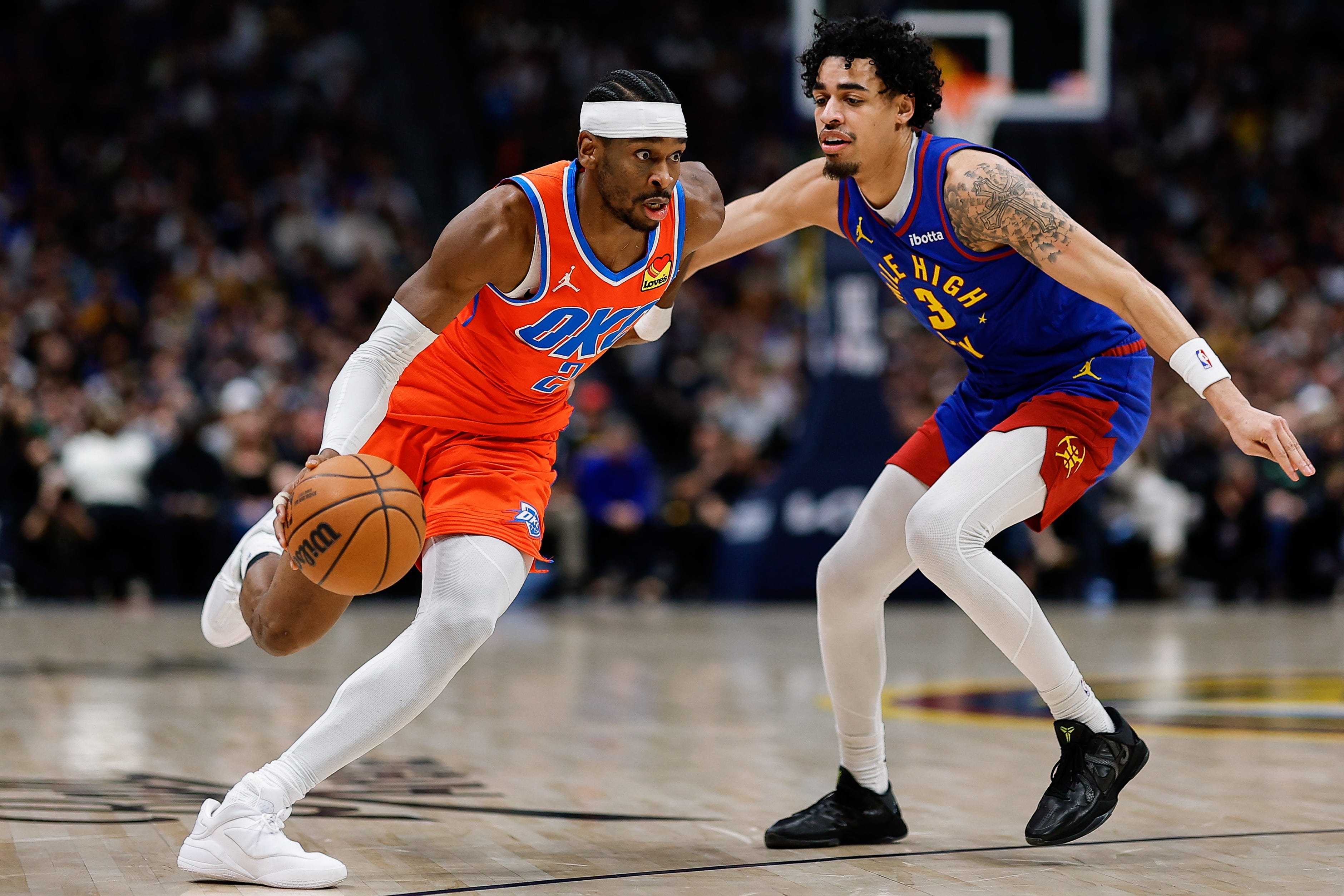 晚安大伙，晚安雷霆雷霆战胜掘金魔术vs雷霆雷霆