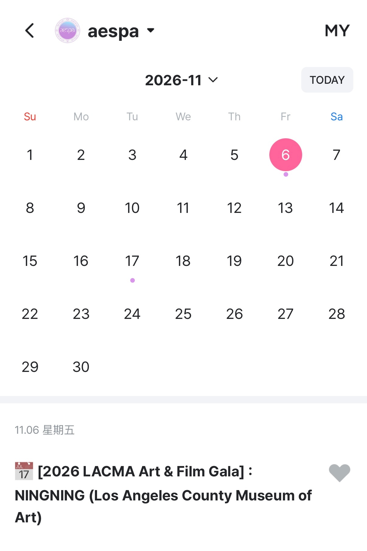 新增个人行程😻📆11/07 洛杉矶艺术博物馆📍[2026 LACMA Ar