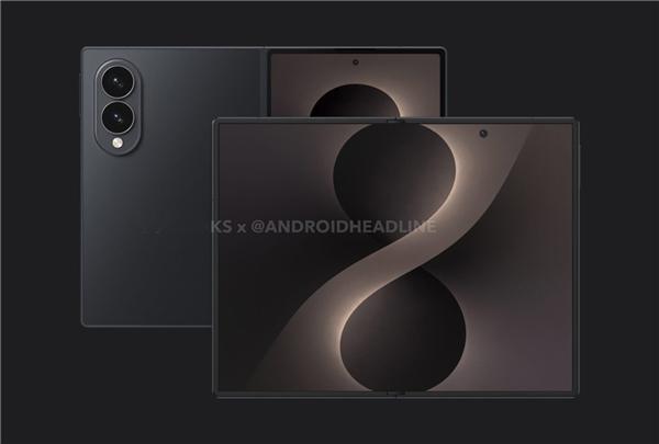 三星阔屏三折叠手机曝光终于有第二个厂家做阔折叠了，其实这个品类应该很有市场的，就