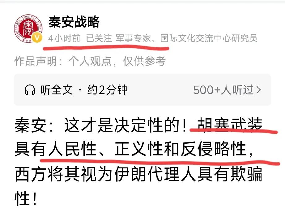 ​胡塞武装被欧美多国列为恐怖组织。2022年安理会通过决议对其严厉制裁，我方投赞