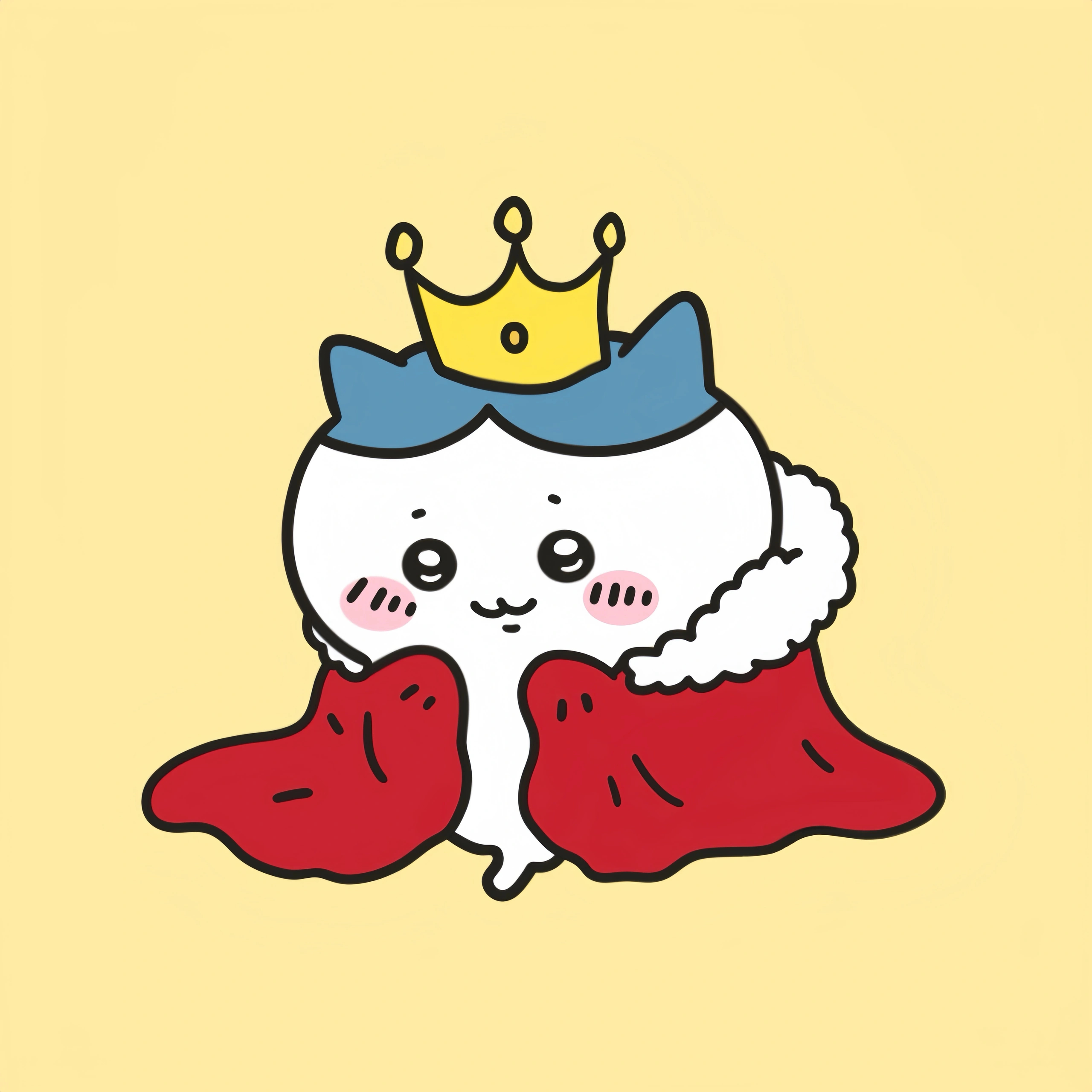 chiikawa宝宝小国王驾到(ᐢˊo̴̶̷̤  ̫ o̴̶̷̤ˋᐢ)˖⁺⑅三小