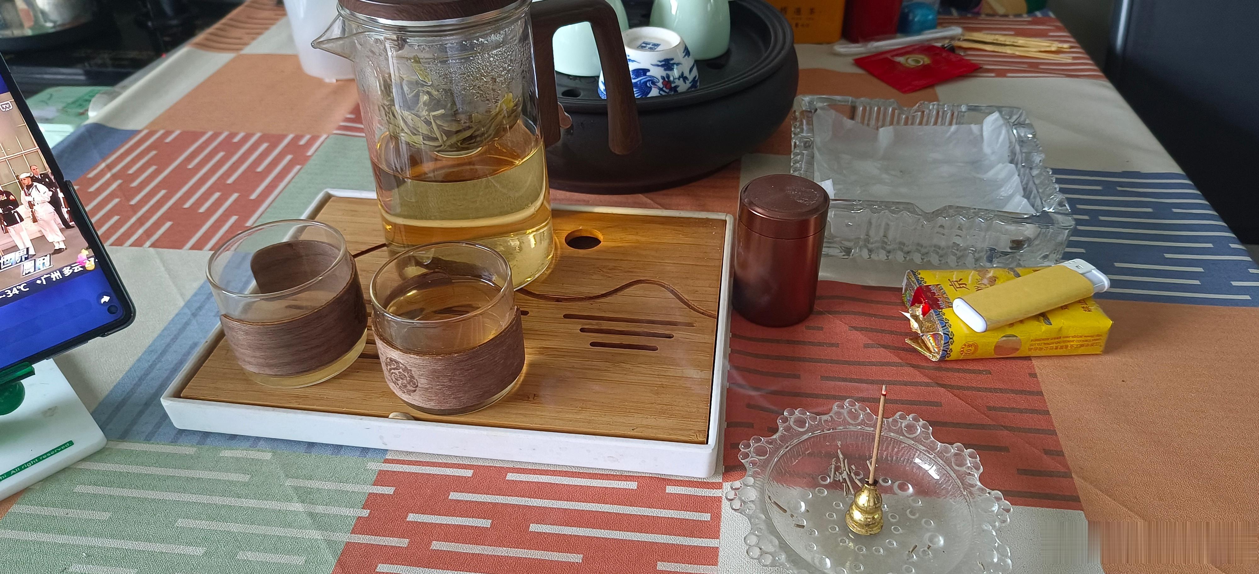 闻香煮茶的一天。 ​​​