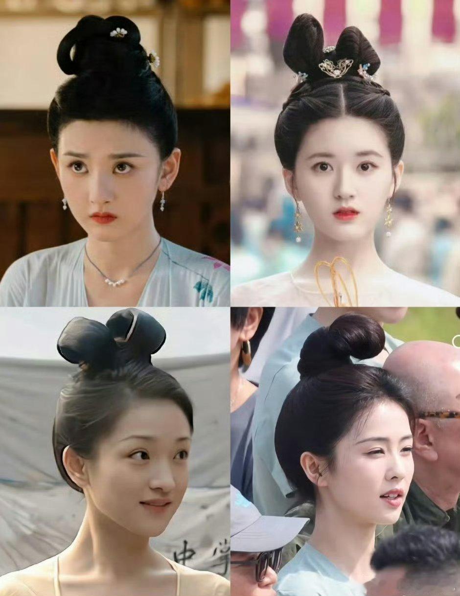 唐朝兔子发髻显得人好灵啊，周迅的太平公主造型太灵动了 ​ ​​​