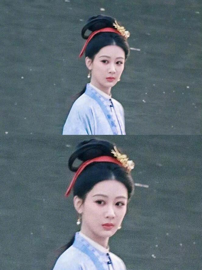 我丢？！杨紫新剧这脸...杨紫路透好美呀！而且生图下皮肤又白又亮，也太养眼啦，给