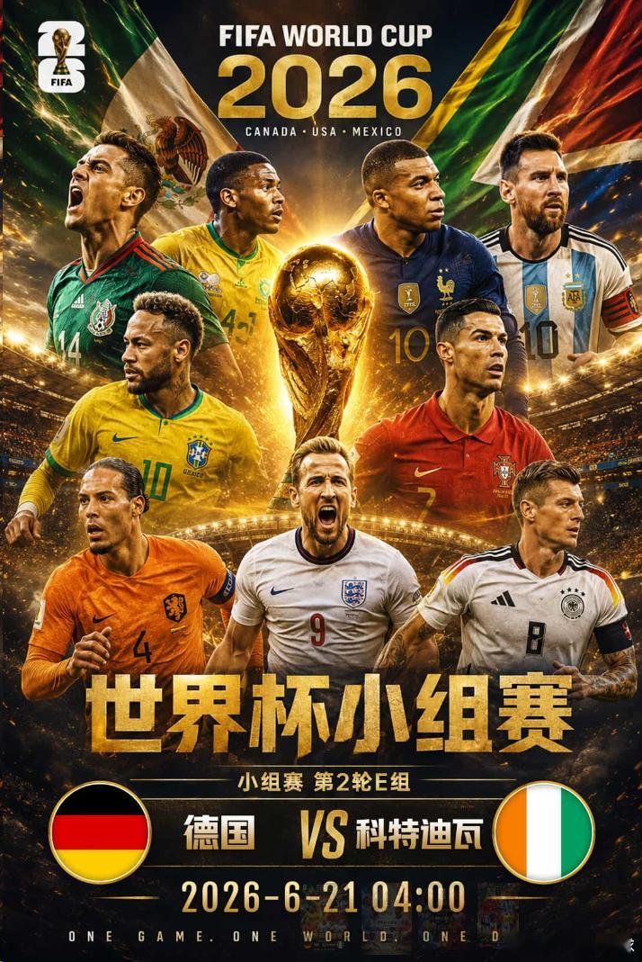 德国vs科特迪瓦开赛时间：6月21日 04:00小组形势：首轮德国7-1库拉索、